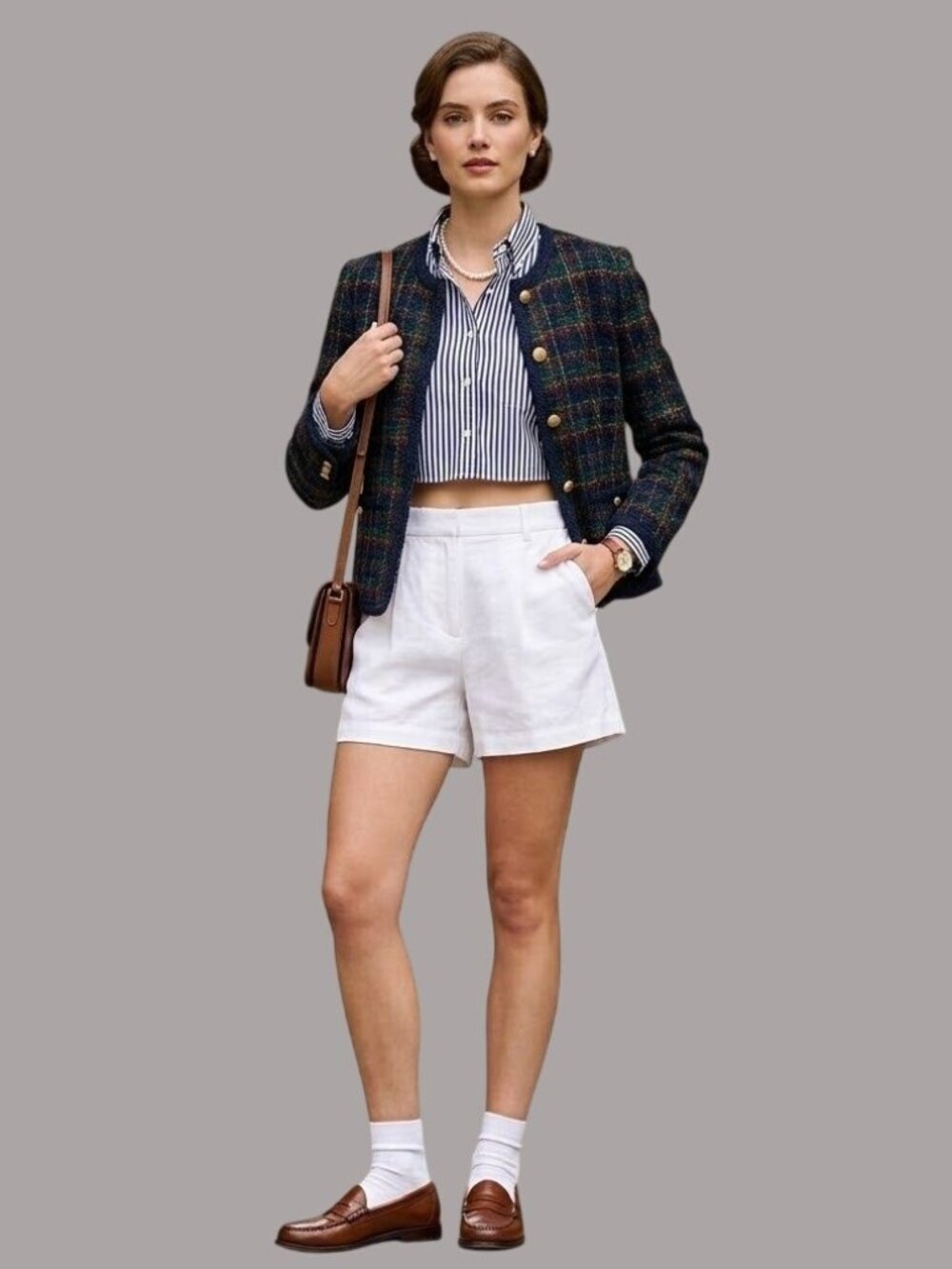 Abercrombie &Fitch White Linen High-Waist Shorts Size 30 Lightweight Casual